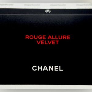 Chanel Rouge Allure Velvet Lipstick Sample Card ;Free Chanel Paris Rare Sample